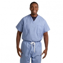 Fashion Seal Reversible Unisex Set-In Sleeve Scrub Shirt - Fashion Poplin