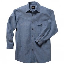 Key Pre-Washed Men's Chambray Work Shirt, Long Sleeve