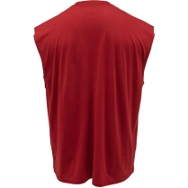 Key Spartan Sleeveless Pocket T-Shirt - Back - True Red