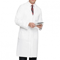 Landau Men's Lab Coat - 100% Super Cotton Twill 5 Cloth Knot Buttons