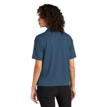 Mercer+Mettle&reg; Women&rsquo;s Stretch Jersey Polo - On Model - Insignia Blue - Back
