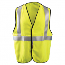 OccuNomix FR Dual Certified Single Stripe 5 Point Break-Away Solid Safety Vest - Class 2 CAT 2