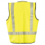 OccuNomix FR Black Bottom Ocx&trade; Patented Segmented Single Stripe Mesh Vest - Class 2 CAT 1