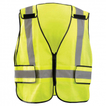 OccuNomix Mesh Public Safety Breakaway Vest with Durable Omni Repellent, Plain - Class 2