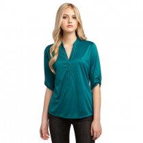 OGIO&reg; Ladies' 3/4 Sleeve Crush Henley