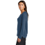 OGIO Women's Command Long Sleeve Scoop Neck - On Model - Spar Blue - Side