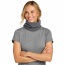 Port Authority Fleece Neck Gaiter - On Model - Midnight Heather - Front Up