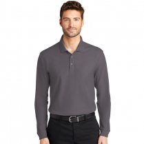 Port Authority&reg; Long Sleeve Core Classic Pique Polo