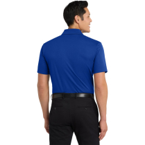 Port Authority&reg; Tech Pique Polo - On Model - Bright Royal - Back