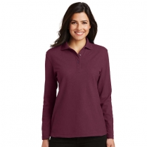 Port Authority&reg; Ladies' Silk Touch&trade; Long Sleeve Polo