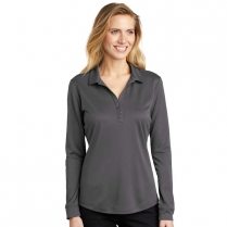 Port Authority&reg; Ladies' Silk Touch&trade; Performance Long Sleeve Polo