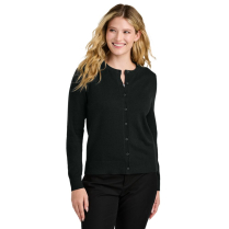Port Authority Women's Easy Care Crewneck Cardigan Sweater