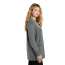 Port Authority Women's Easy Care Open-Front Cardigan Sweater - On Model - Charcoal Heather - Side