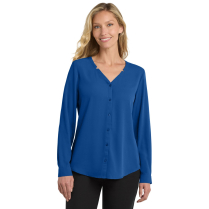 Port Authority &reg; Ladies' Long Sleeve Button Front Blouse