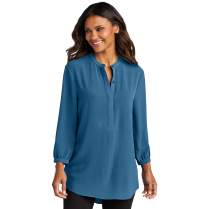 Port Authority Women's 3/4-Sleeve Textured Crepe Tunic