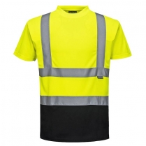 Custom Portwest Hi-Vis 2-Tone Short Sleeve T-Shirt