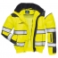 Portwest Hi-Vis Classic Bomber Jacket - Yellow-Black - Front with Sleeve Off