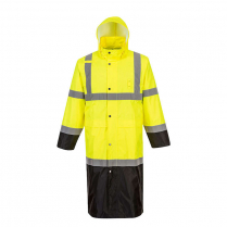 Portwest Hi-Vis Contrast Rain Coat 48"
