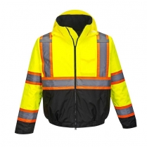 Portwest Hi-Vis Contrast Tape Bomber Jacket