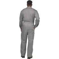 Bulwark FR Excel FR ComforTouch Deluxe Coverall - 6 oz. HRC2 - On Model - Grey - Back