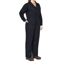 IQ Series&reg; Women's Mobility Coverall - HRC 2 - On Model - Navy - Right Side