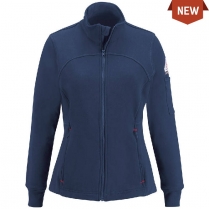 Bulwark Female Zip Front Fleece Jacket-Cotton/Spandex Blend
