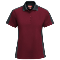 Red Kap Women's Short Sleeve Performance Knit Two-Tone Polo