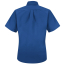 Red Kap Women's Short Sleeve Button-Down Collar Poplin Dress Shirt - Back - Royal