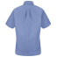 Red Kap Women's Executive Button-Down Collar SS Oxford Dress Shirt - Blue - Back