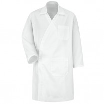 Red Kap Butcher Wrap w/Collar & Pockets - 65% Poly/35% Cotton