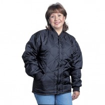 Snap 'n' Wear Quilted Jacket with Knit Collar & Cuffs - Imported