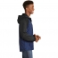 Sport-Tek&reg; Heather Colorblock Raglan Hooded Wind Jacket