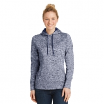 Sport-Tek&reg; Ladies' PosiCharge &reg; Electric Heather Fleece Hooded Pullover