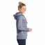 Sport-Tek&reg; Ladies' PosiCharge &reg; Electric Heather Fleece Hooded Pullover