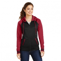 Sport-Tek&reg; Ladies' Sport-Wick&reg; Varsity Fleece Full-Zip Hooded Jacket