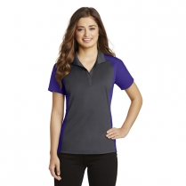 Sport-Tek&reg; Ladies' Colorblock Micropique Sport-Wick&reg; Polo