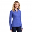 Sport-Tek&reg; Ladies' Sport-Wick &reg; Stretch Reflective Heather 1/2-Zip Pullover
