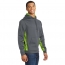 Sport-Tek&reg; Sport-Wick&reg; CamoHex Fleece Colorblock Hooded Pullover