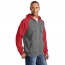 Sport-Tek&reg; Raglan Colorblock Full-Zip Hooded Fleece Jacket