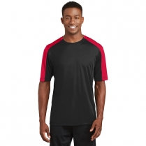 Sport-Tek&reg;  PosiCharge&reg; Competitor&trade; Sleeve-Blocked V-Neck Tee