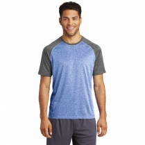 Sport-Tek&reg; Heather-On-Heather Contender&trade; Scoop Neck Tee