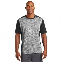 CLEARANCE Sport-Tek&reg; PosiCharge&reg; Electric Heather Colorblock Tee