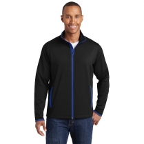 Sport-Tek&reg; Sport-Wick&reg; Stretch Contrast Full-Zip Jacket