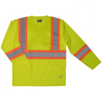 Custom Tough Duck Long Sleeve Safety T-Shirt