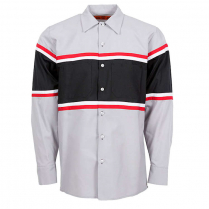 Pinnacle Worx 65/35 Technician Multi-Stripe Long  Sleeve Industrial Work Shirt