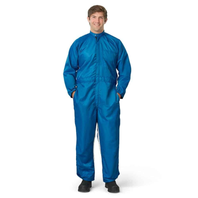CritiCore GM Paint Room Coverall - On Model - Royal Blue - Front