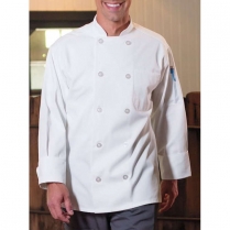 Uncommon Threads Classic 10 Pearl Button Easy Care Twill Chef Coat