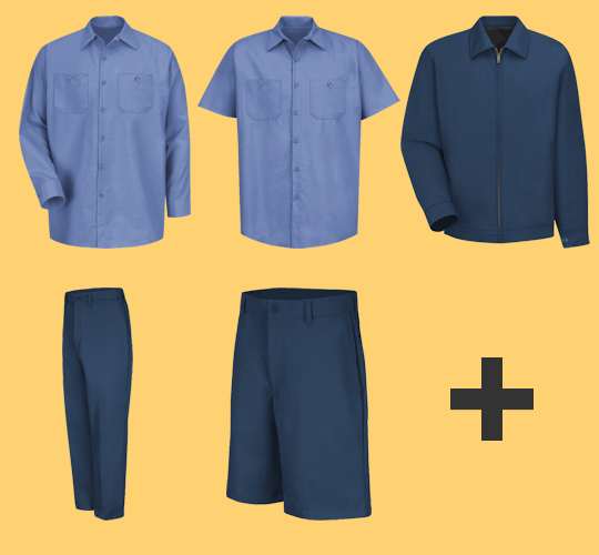 65% Polyester / 35% Cotton Industrial Workwear