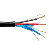 Provo Home Control 22-2c Low Cap STR BC FL SH + 18-2 STR UNSH CSA CMG FT4 UL RoHS &ndash; Black JKT