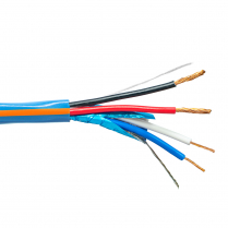 Provo Lutron QS Cable 16-2c STR + 22-1pr STR FL SH CSA CMG FT4 UL RoHS &ndash; Blue w/Orange Stripe JKT